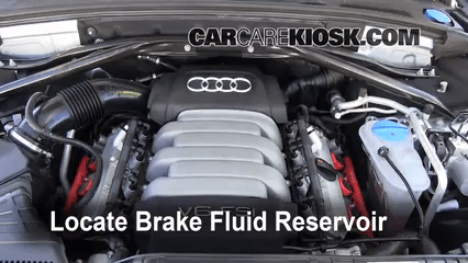 2009-2016 Audi Q5 Brake Fluid Level Check - 2010 Audi Q5 Premium 3.2L V6